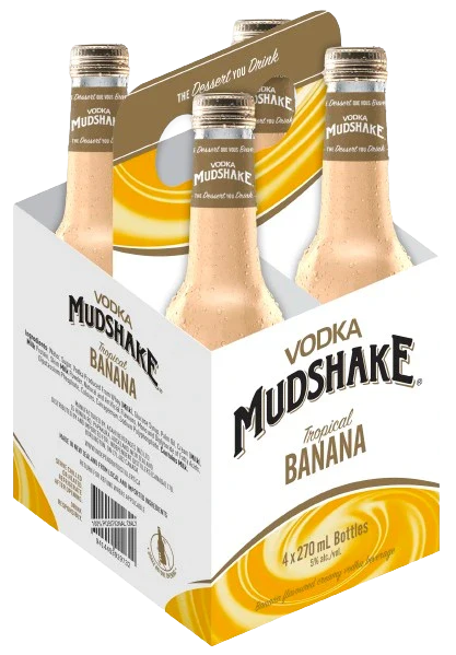 Mudshake Banana 4 Pack Bottles