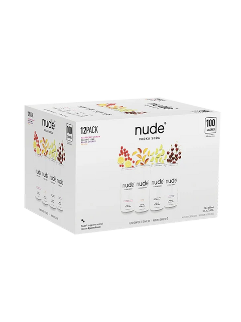 Nude Vodka Soda Mixer 12 Pack Cans