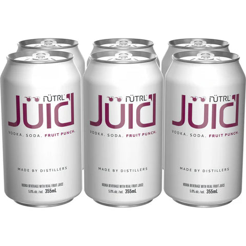 Nutrl Juic'd Fruit Punch 6 Pack Cans