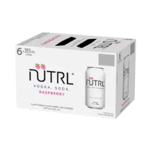Nutrl Vodka Soda Raspberry 6 Pack Cans