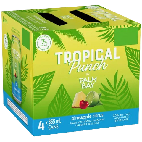 Palm Bay Pineapple Citrus Tropical Punch 4 Pack Cans