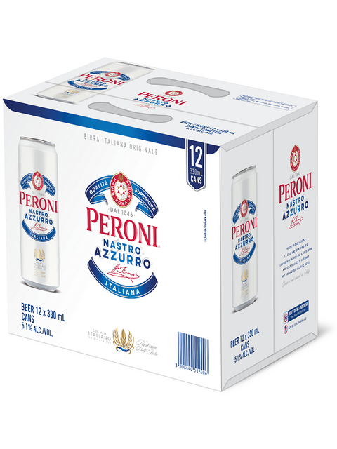Peroni Nastro Azzurro 12 Pack Cans