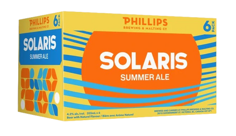 Phillips Brewing Solaris Summer Ale 6 Pack Cans