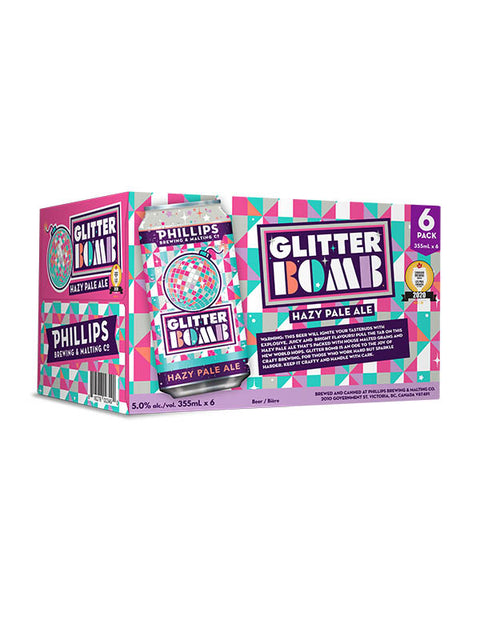 Phillips Brewing Glitterbomb Hazy Pale Ale 6 Pack Cans