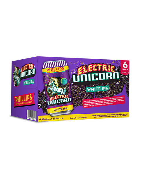 Phillips Electric Unicorn White IPA 6 Pack Cans