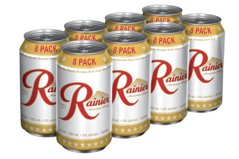 Rainier 8 Pack Cans
