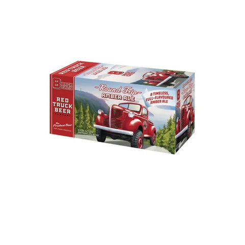 Canettes de bière ambrée aller-retour Red Truck, paquet de 8