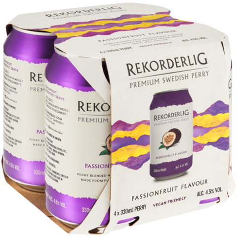 Rekorderlig Passion Fruit Hard Cider 4 Pack Cans