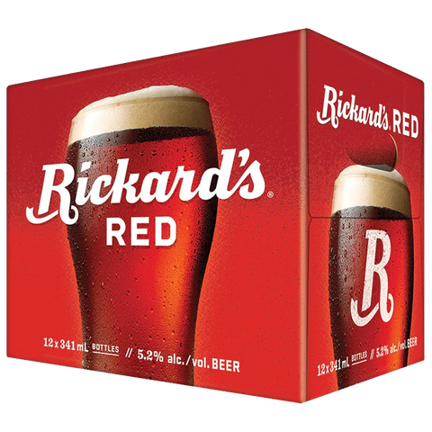 Bouteilles Rickards Red, lot de 12