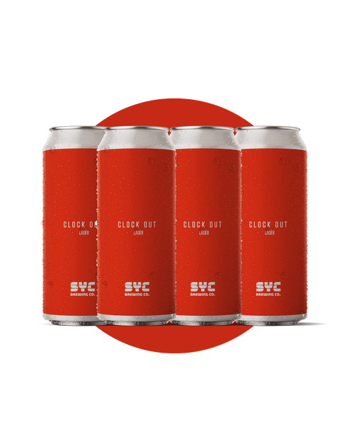 SYC Clock Out 4 Pack Cans