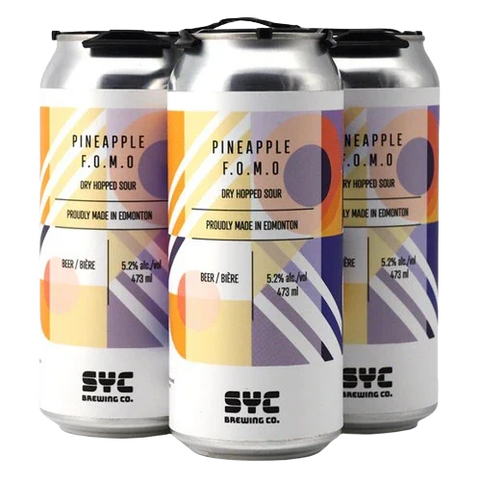SYC Brewing Pineapple FOMO Sour 4 Pack Cans