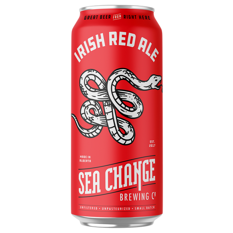 Sea Change Brewing Irish Red Ale 4 Pack Cans