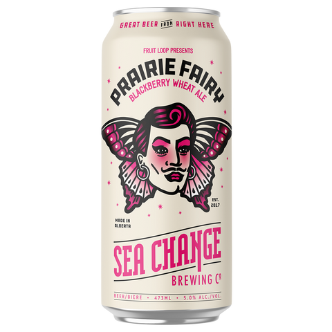 Sea Change Brewing Prairie Fairy Blackberry Wheat Ale 4 Pack Cans