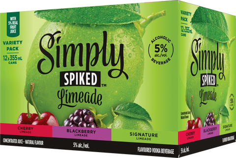 Simply Siked Limeade Variety 12 Pack Cans