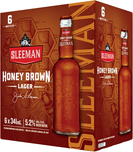 Lot de 6 bouteilles Sleeman Honey Brown