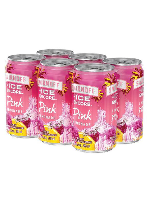 Smirnoff Ice Pink Lemonade 6 Pack Cans