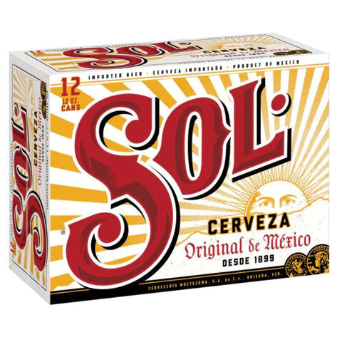 Sol Cerveza 12 Pack Cans