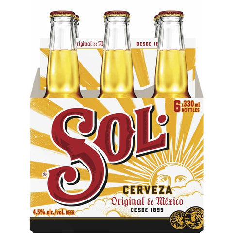Sol Cerveza 6 Pack Bottles