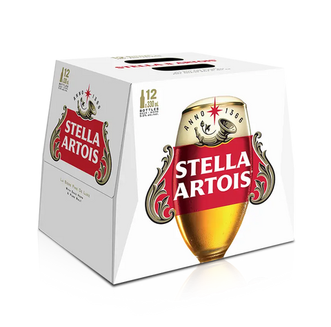 Stella Artois 12 Pack Bottles