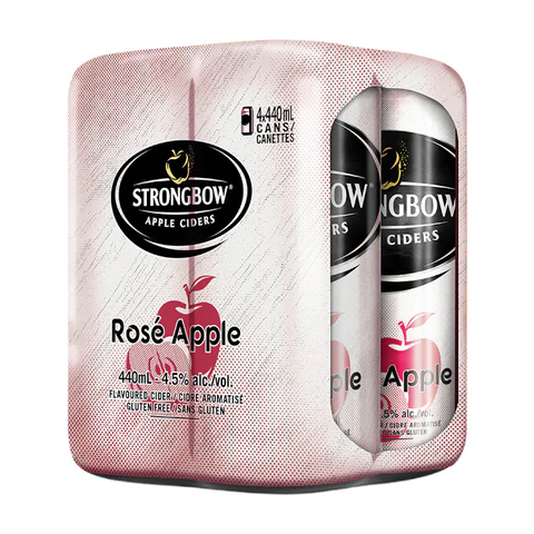 Strongbow Rose Apple Cider 4 Pack Cans