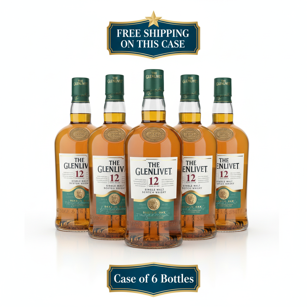 The Glenlivet 12 Year Old 1.75L Case of 6 – Free Shipping on This