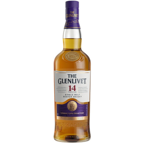 Whisky écossais single malt The Glenlivet 14 ans d'âge 750 ml