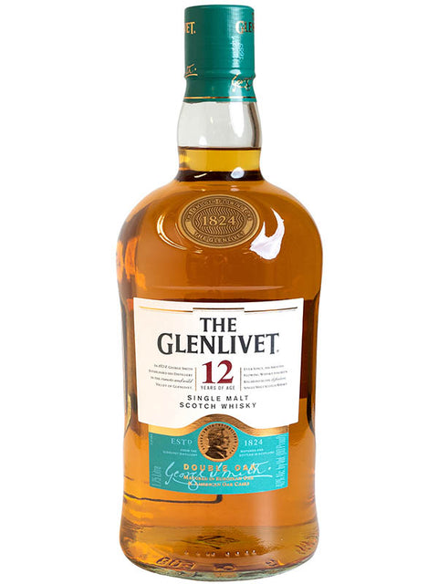 The Glenlivet 12 Year Old Single Malt Scotch Whisky 1750 mL