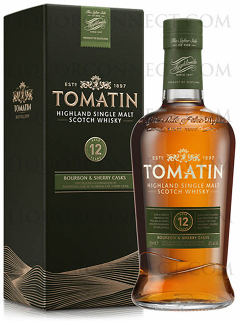 Whisky écossais single malt des Highlands Tomatin 12 ans 750 ml