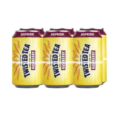 Twisted Tea Raspberry Iced Tea 6 Pack Cans