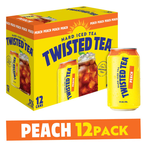 Twisted Tea Peach 12 Pack Cans