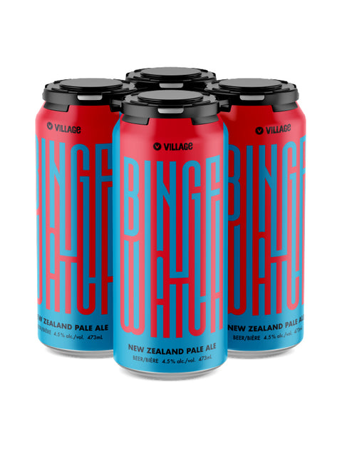 Village Binge Watch New Zealand Pale Ale, pack de 4 canettes