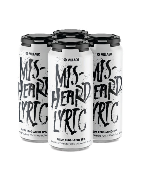 विलेज मिशर्ड लिरिक NEIPA 4 पैक कैन