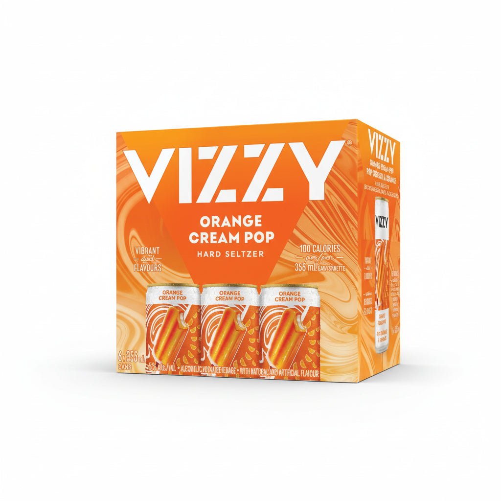 Vizzy Orange Cream Pop Hard Seltzer 6 Pack Cans – South Park Liquor