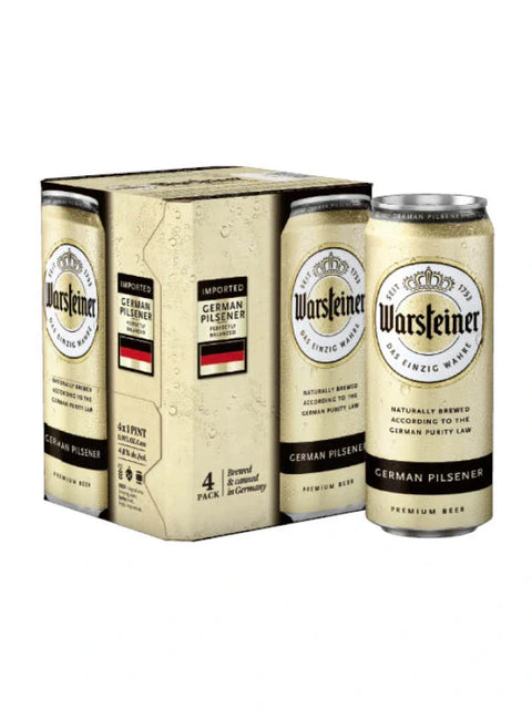 Warsteiner Pilsner 4 Pack Cans