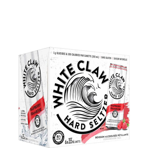 White Claw Raspberry 6 Pack Cans