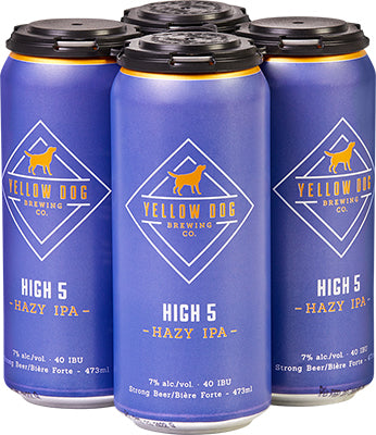 Yellow Dog Brewing High 5 Hazy IPA 4 Pack Cans