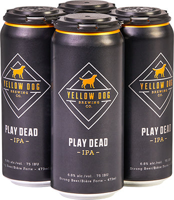 Yellow Dog Play Dead IPA américaine, pack de 4 canettes