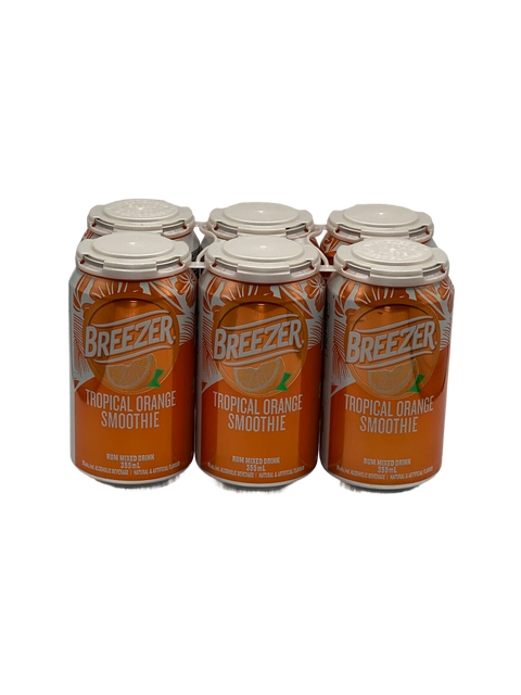 Breezer Tropical Orange Smoothie 6 Pack Cans