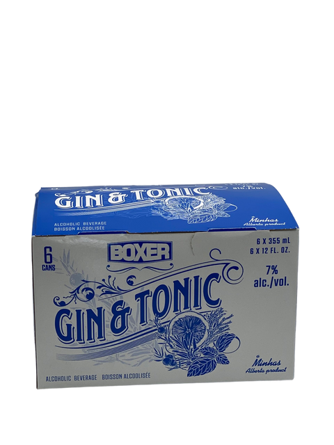 Boxer Gin & Tonic 6 Pack Cans