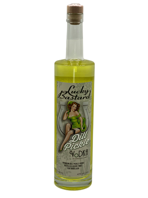 VODKA LUCKY BASTARD AUX CORNICHONS À L'ANETH 750 ML
