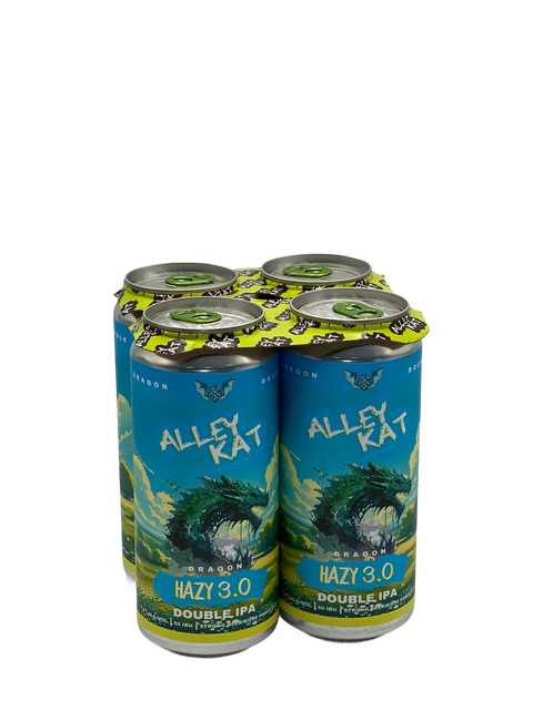 Alley Kat Brewing Dragon Hazy 3.0 Double IPA 4 Pack Cans