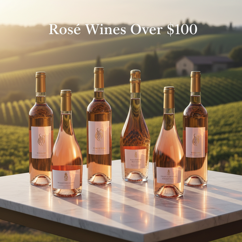 Luxury rosé wines over $100 featuring premium Provence rosé and collectible rosé wine bottles available to buy online with delivery anywhere in Canada.