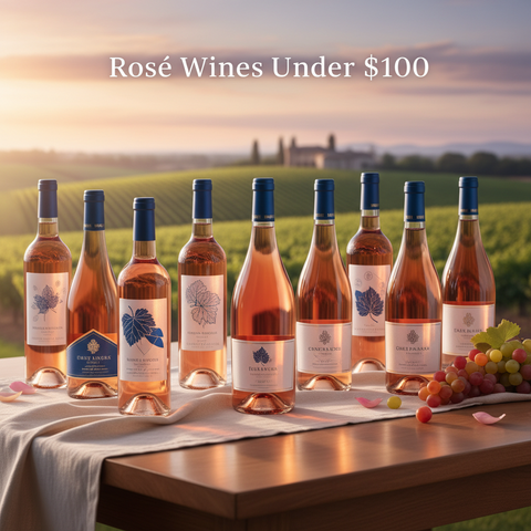 Premium rosé wines under $100 featuring Provence rosé and popular rosé wine styles available to buy online with delivery anywhere in Canada.