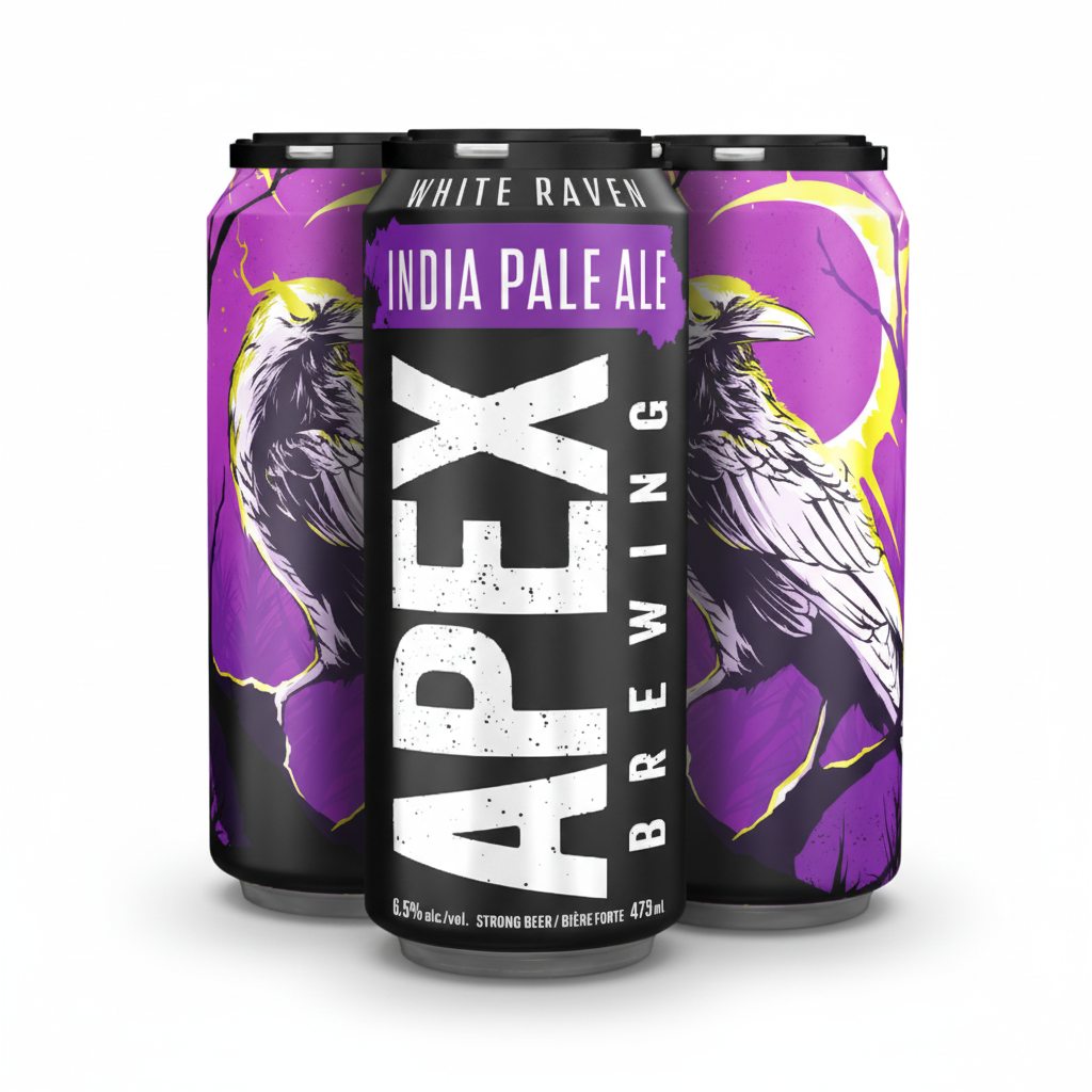 Apex Brewing White Raven IPA 4 Pack Cans – South Park Liquor