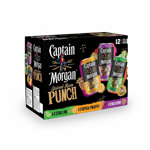 Captain Morgan Rum Punch Variety 12 Pack Cans