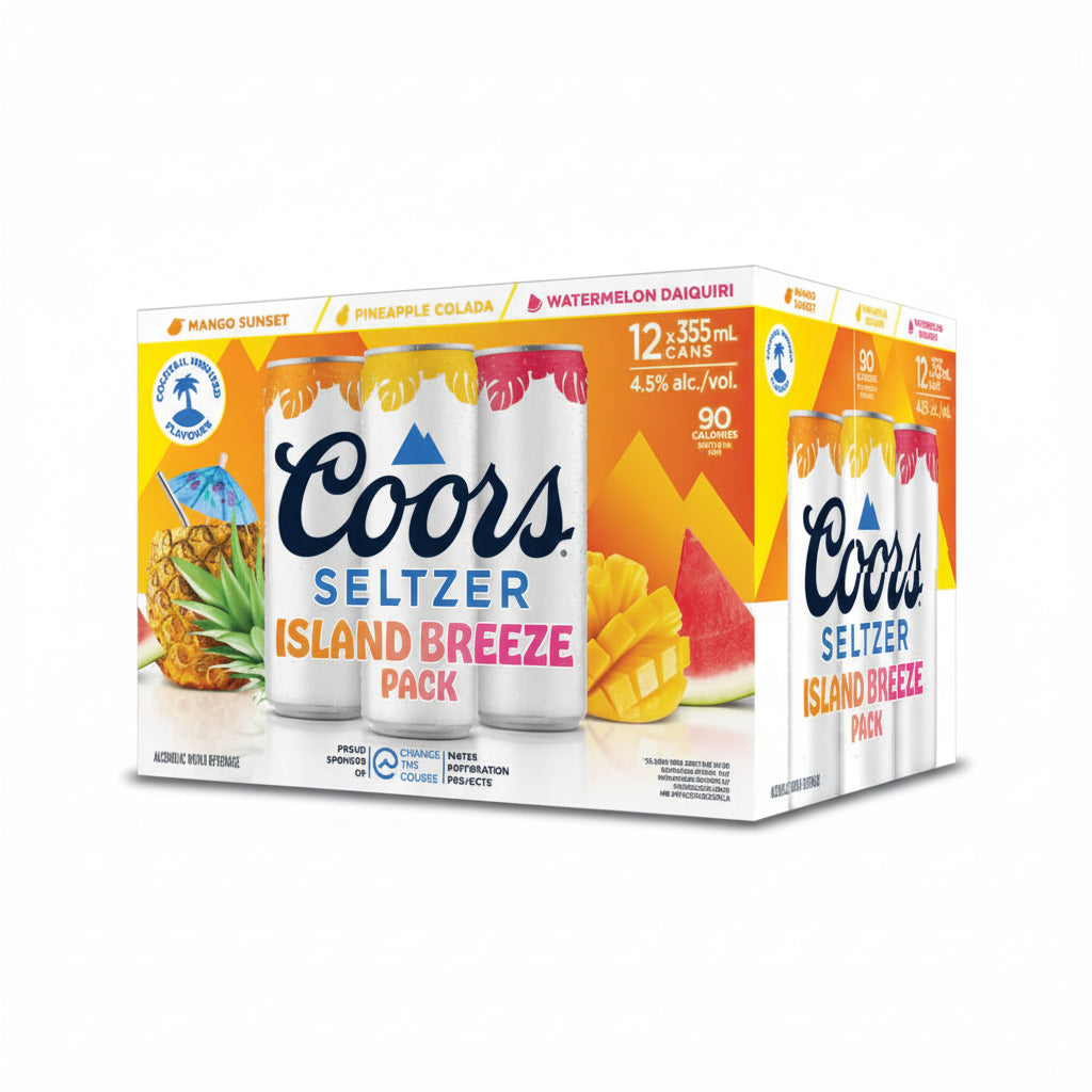 COORS SELTZER ISLAND BREEZE MIXER