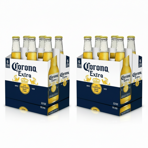 Corona Extra 6 Pack Bottles – 2×6 Packs