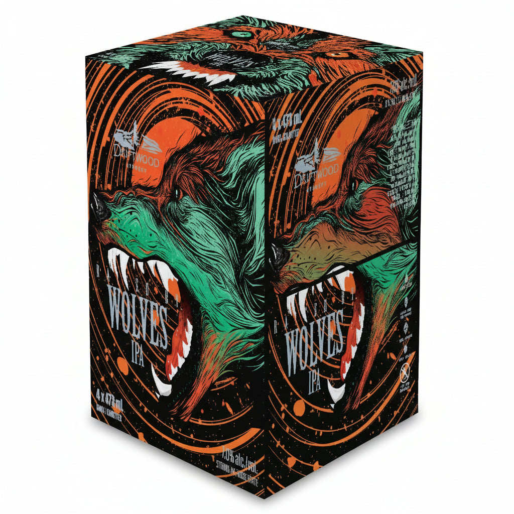 Driftwood Brewing Raised By Wolves IPA 4 Pack Cans – South Park Liquor