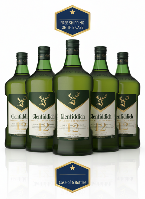 Glenfiddich 12 Year Old Single Malt Scotch Whisky 1750 mL | Case of 6