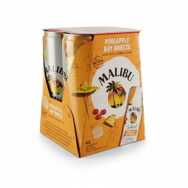 Pineapple Brothers 「ザ・ビーチ」 Malibu Pineapple Bay Breeze 4 Pack Cans – South Park Liquor